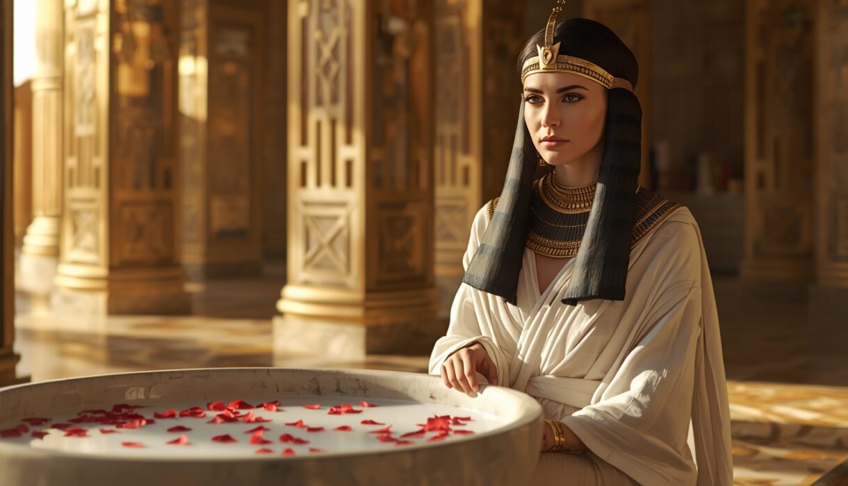 Ancient Egyptian queen inspired by Cleopatra skincare beauty secrets