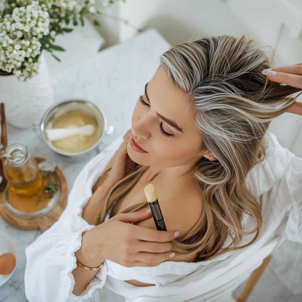 Using yeast masks as natural remedies for hair growth and thickness due to Vitamin B.
