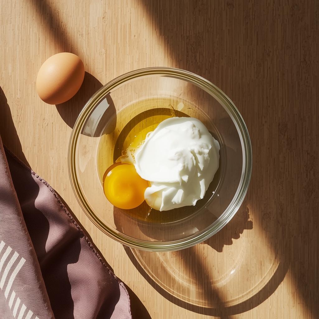Triple protein yogurt and egg hair mask recipe for deep structural hair repair.