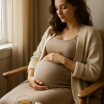 Complete Childbirth Guide showing a pregnant woman preparing for all stages of labor and delivery.