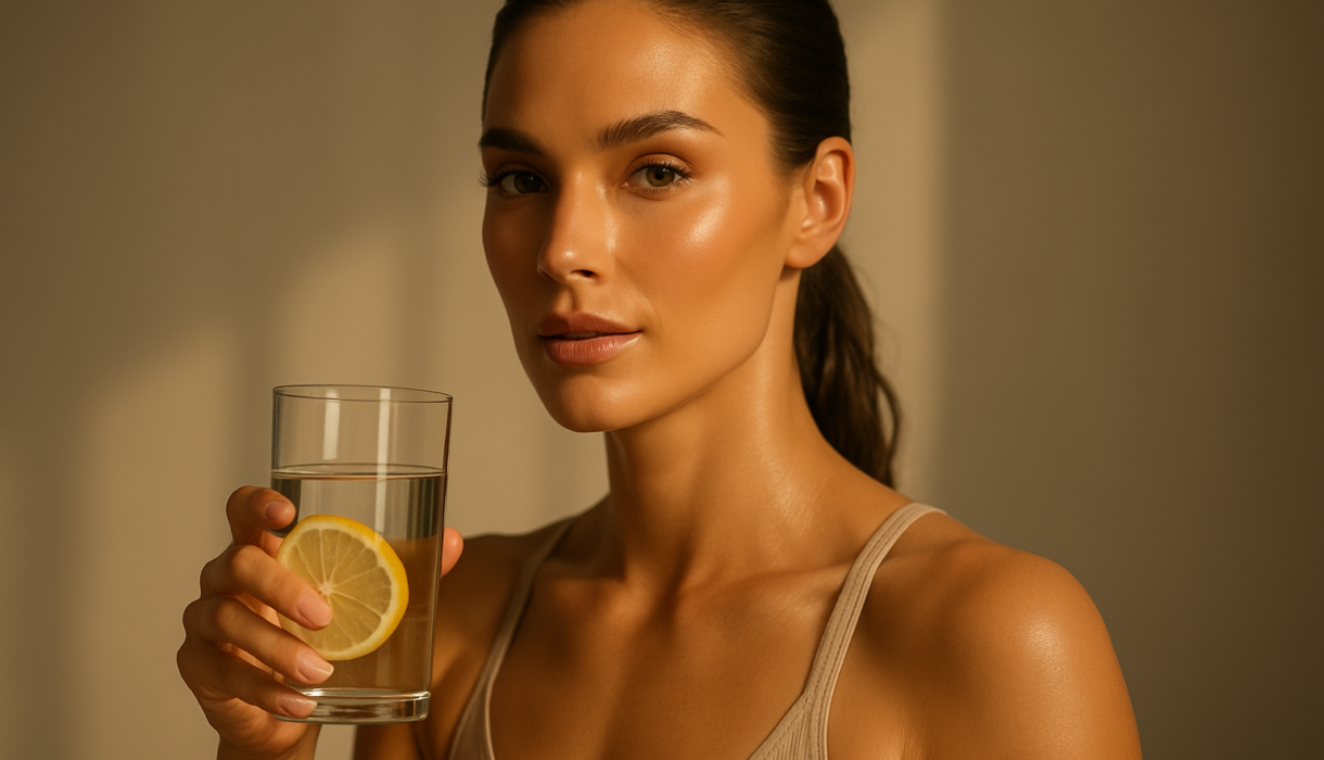 Aesthetic Weight Loss for Women: Before and after glowing transformation showing facial volume retention.
