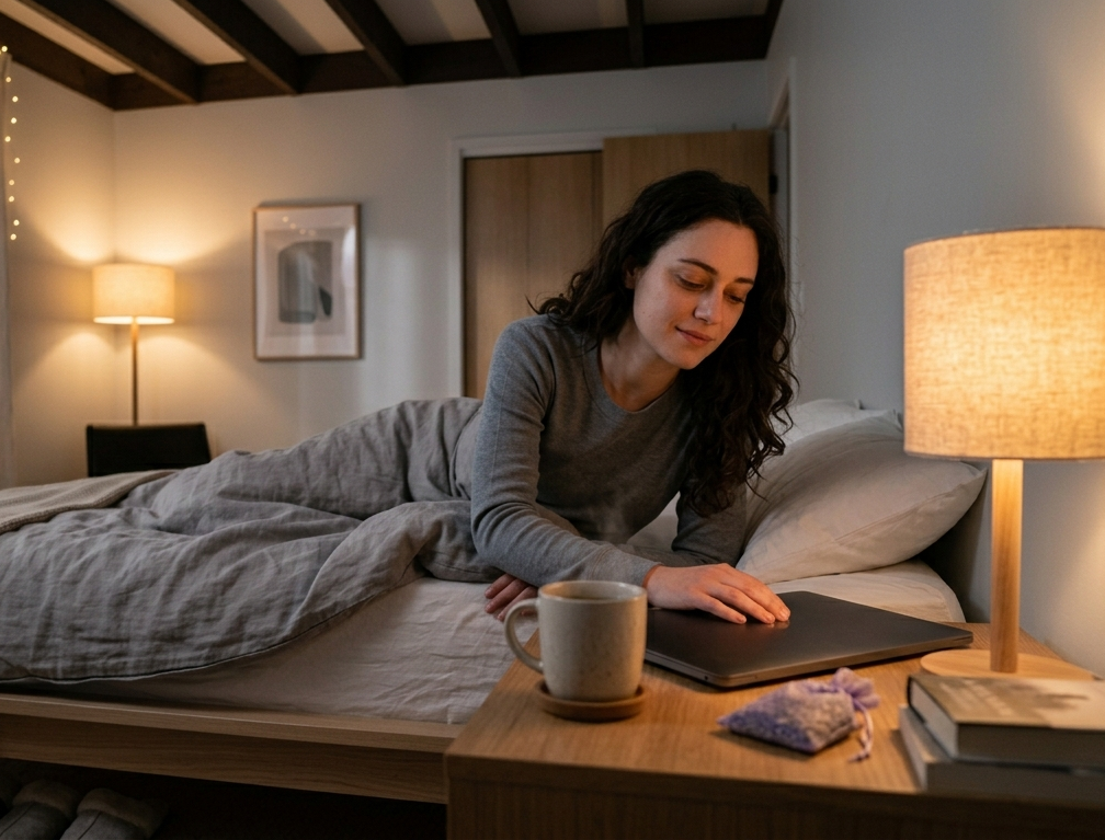 Holistic Sleep Hygiene for Anxiety Ritual with Herbal Tea and Journaling