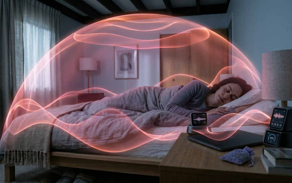 Pink Noise vs White Noise for Deep REM Sleep Stabilization