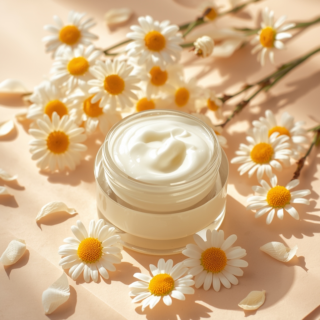 Best natural oils for homemade face cream for sensitive skin with chamomile