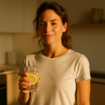 Confident young woman in an orange top showing energy and vitality for how to boost energy naturally for women 2026.