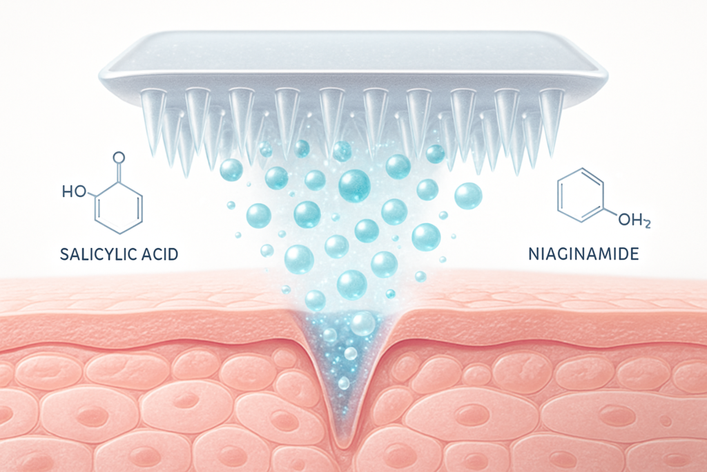 The best patches for blind pimples 2026 showing microdart technology for deep acne