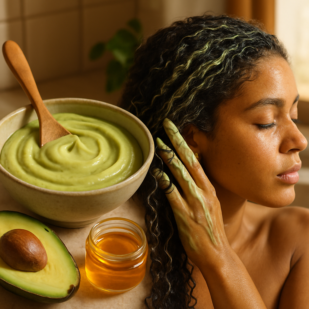 Best homemade deep conditioner with avocado and honey for hydration