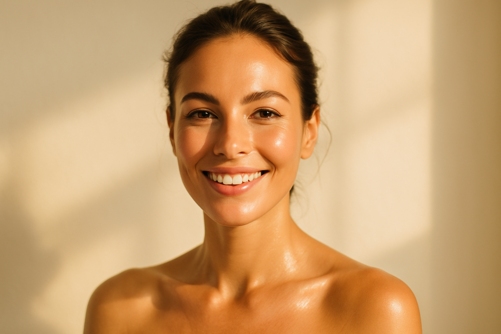 Peaceful woman enjoying a spa moment with a clay mask, wellness and self-care ritual, future of natural beauty