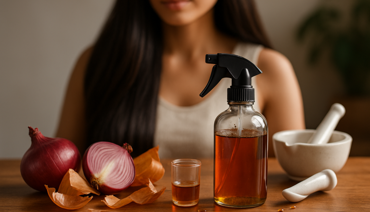 10 Proven Ways to use Onion peel for hair growth and fast regrowth