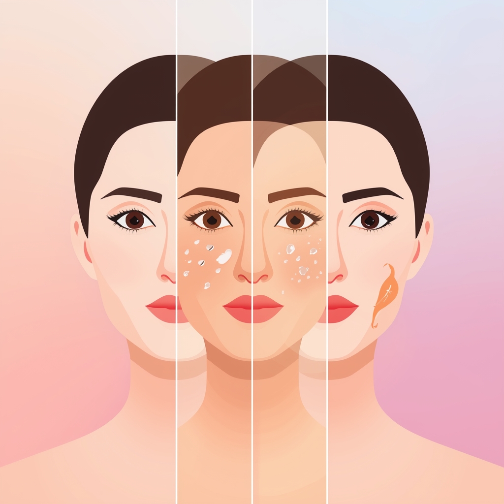 How to know your skin type at home during different phases of the menstrual cycle
