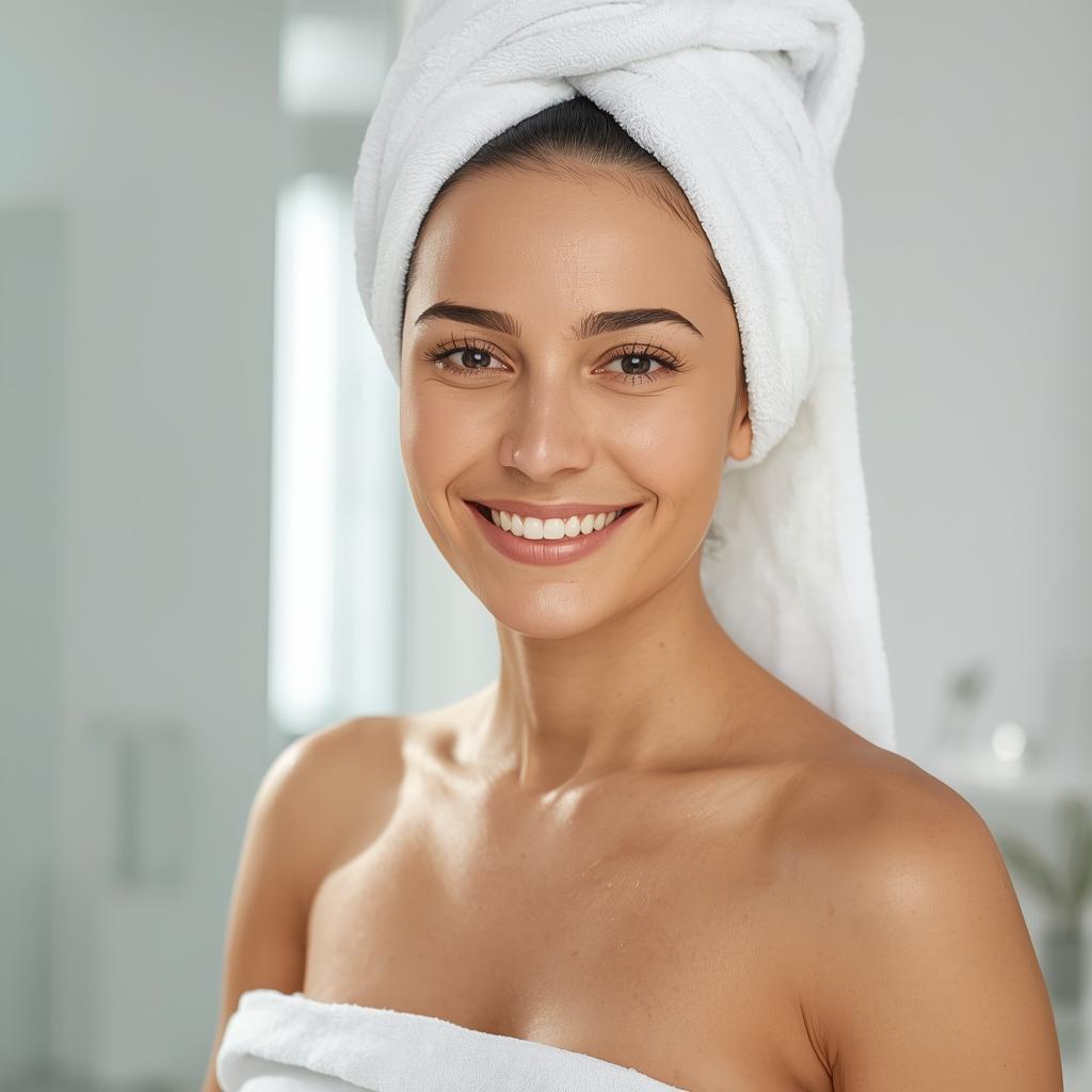 Final result of glowing skin after a professional-grade best homemade body scrub for glowing skin routine.
