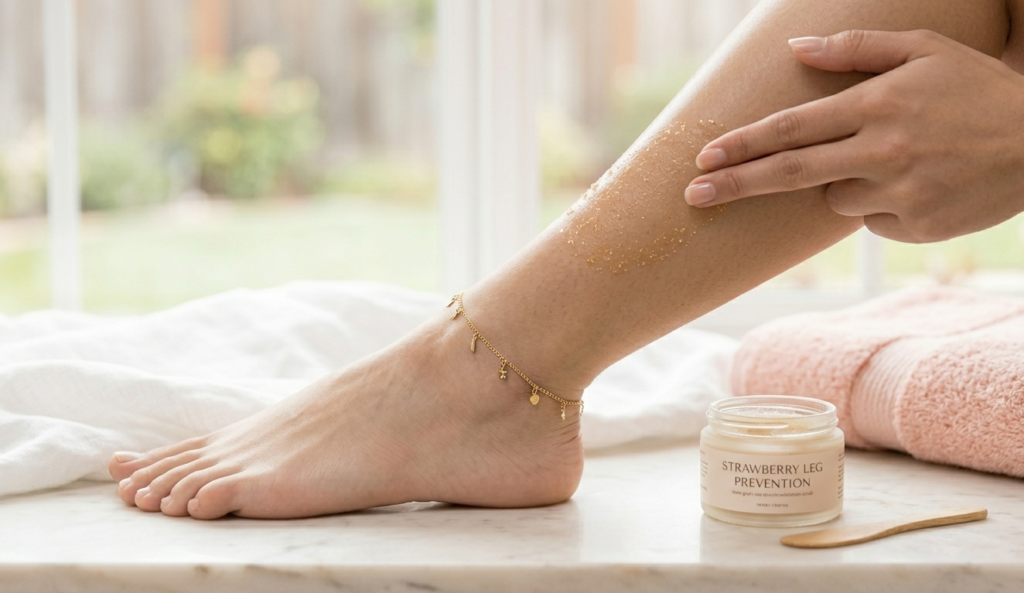 Healthy skin pores after hair removal