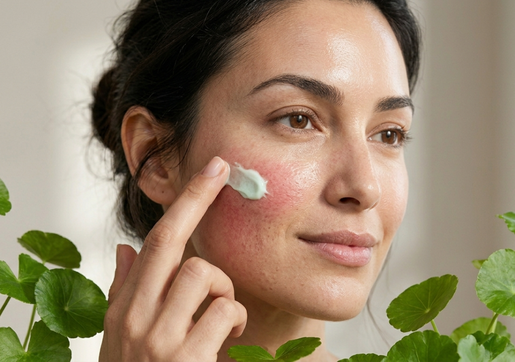 How to get rid of red spots from acne using calming skincare ingredients