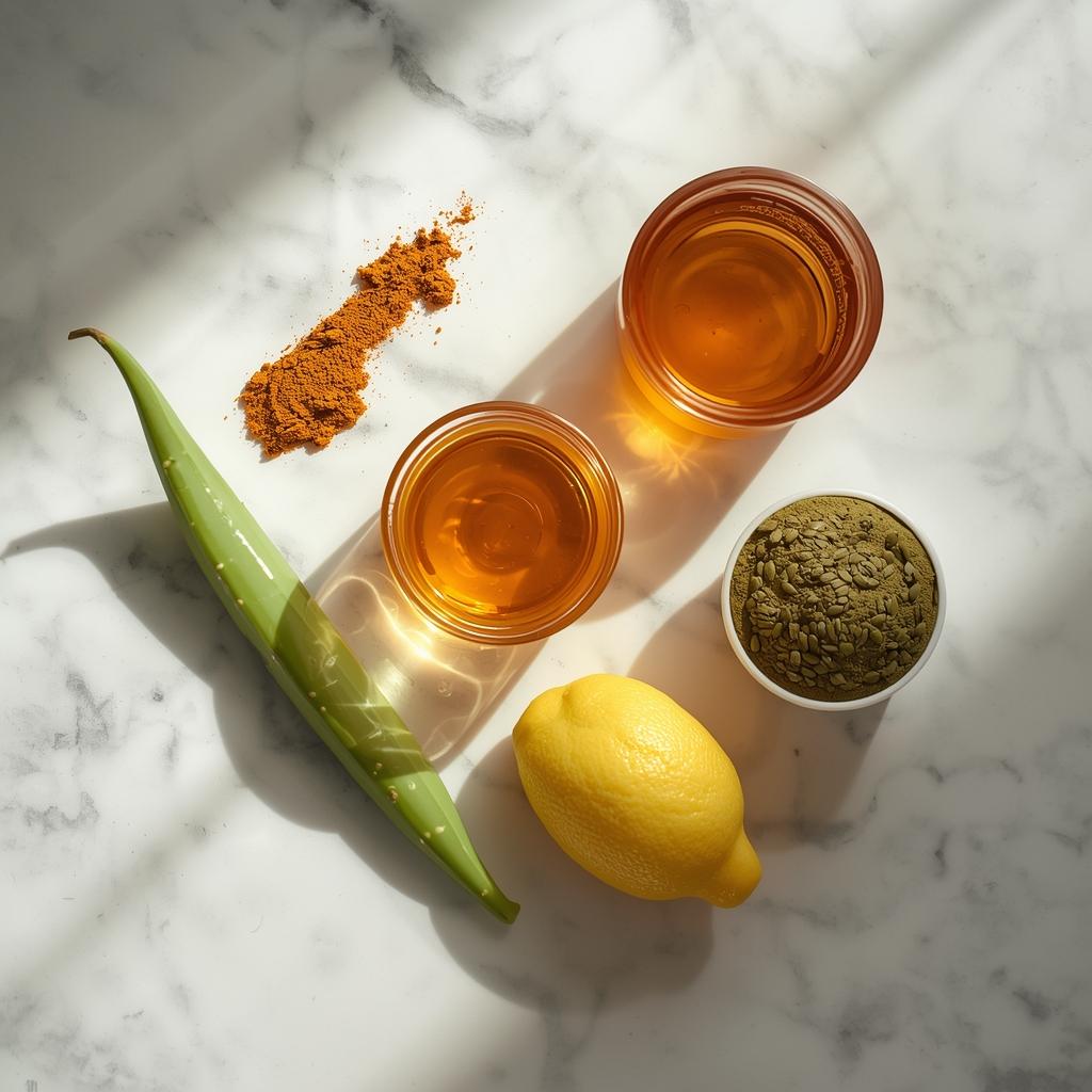Natural remedies for skin discoloration featuring turmeric, papaya and lemon