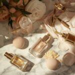Flawless base makeup and perfume guide with luxury organic cosmetics and fragrances.